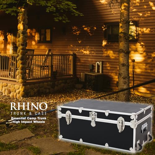 Black 32"x18"x14" Camping Storage Chest with Wheels D610429