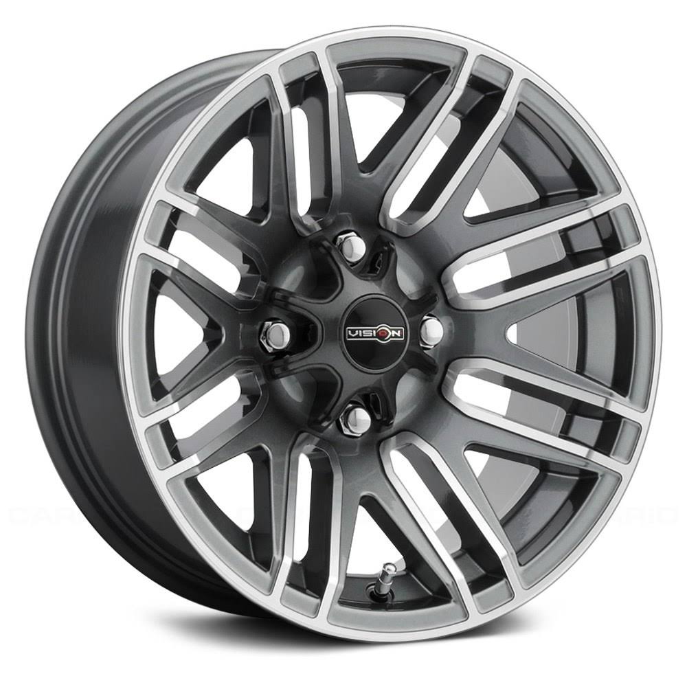 14x7 4x156 2.5et Gunmetal Machined Face Wheel A51521