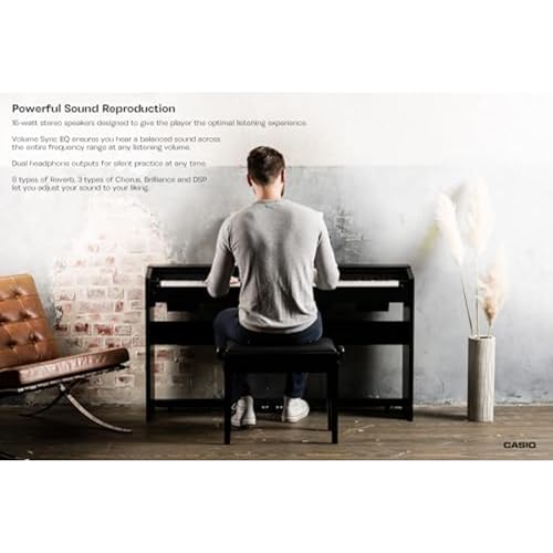 88-Key Weighted Console Digital Piano, Black F553