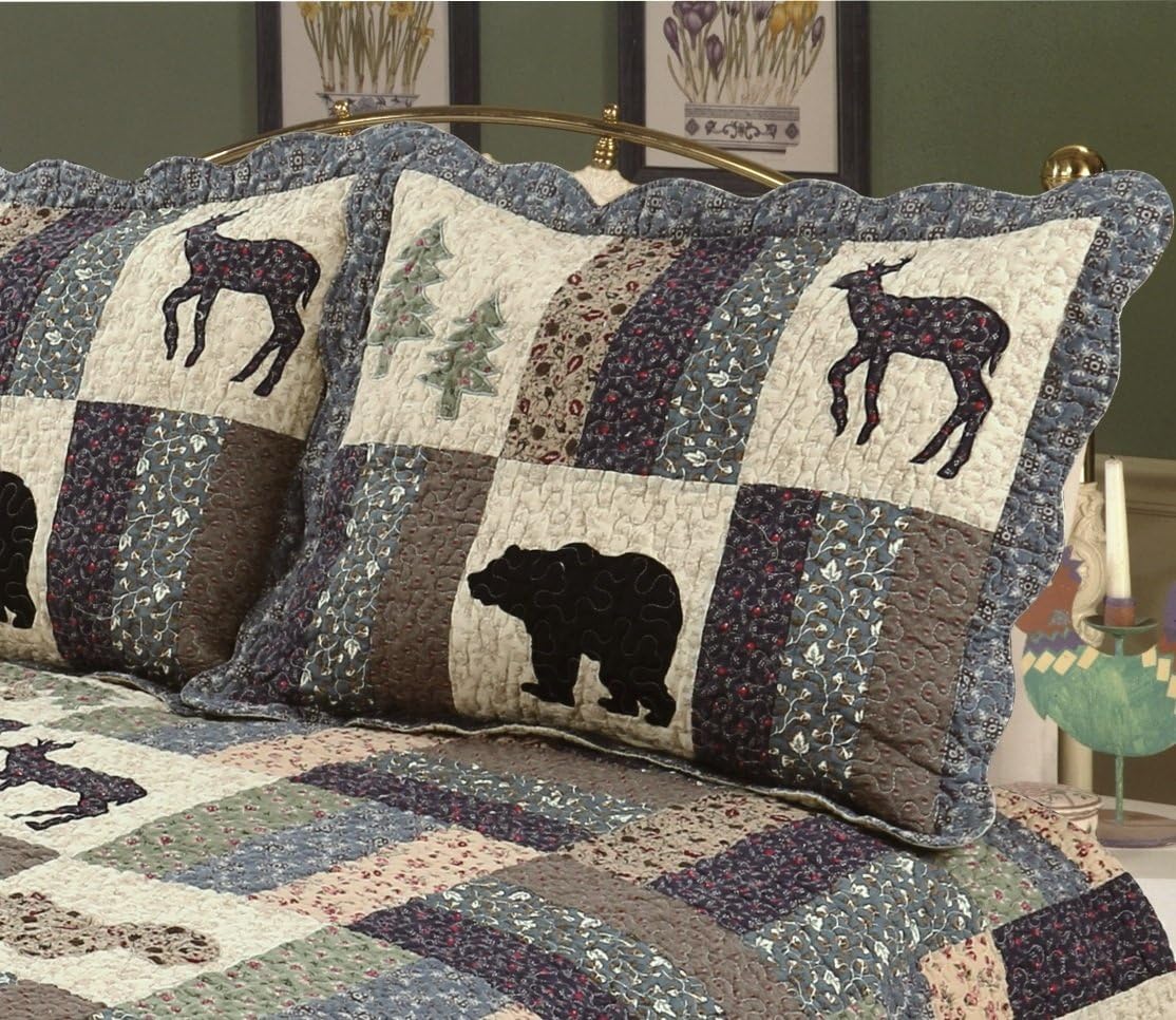 All Cotton 3 Piece Queen Quilt Set Y814059