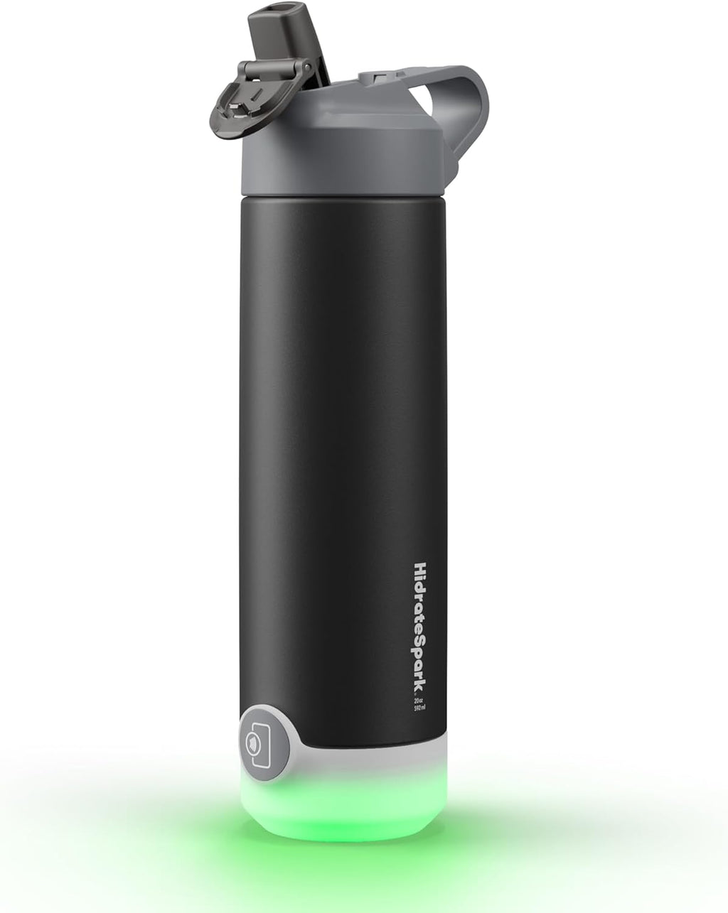 Insulated Stainless Steel Smart Water Bottle, 20 oz, Black W72615