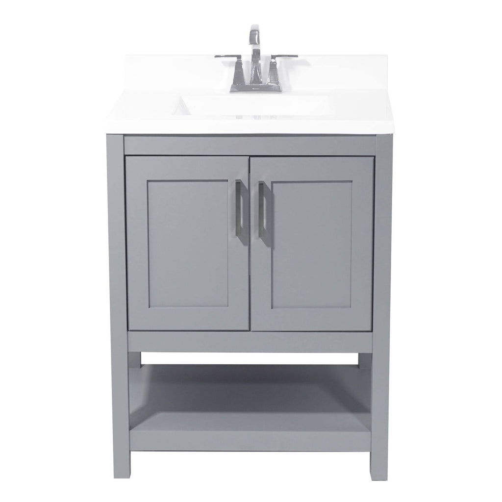 Bath Vanity with Cultured Marble or Quartz Stone Top S68388