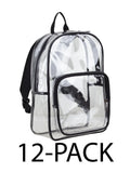 Clear Backpack 12-Pack L461