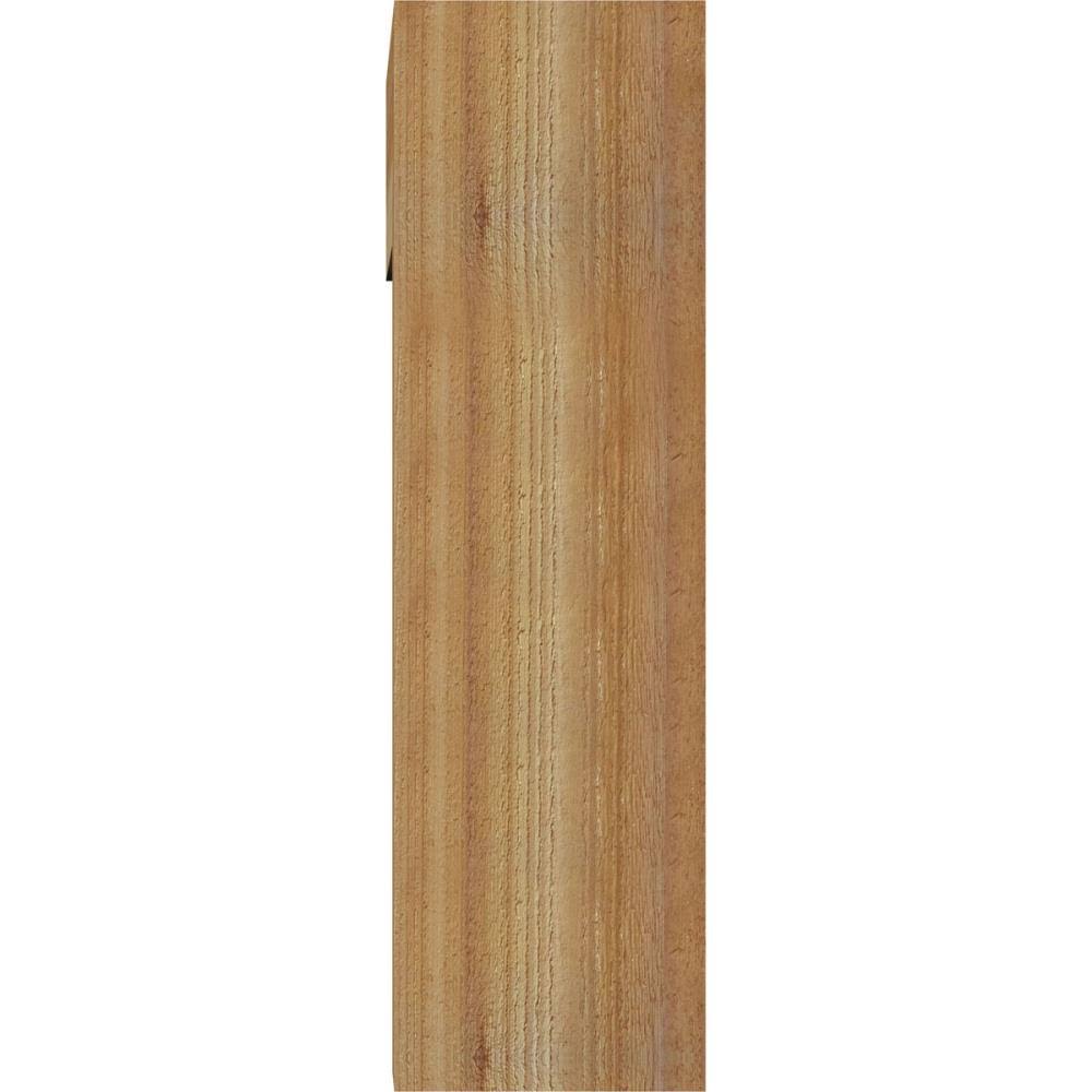 8x22W x 28x22D x 28x22H Traditional Block Rough Sawn Bracket with Offset Brace U11093