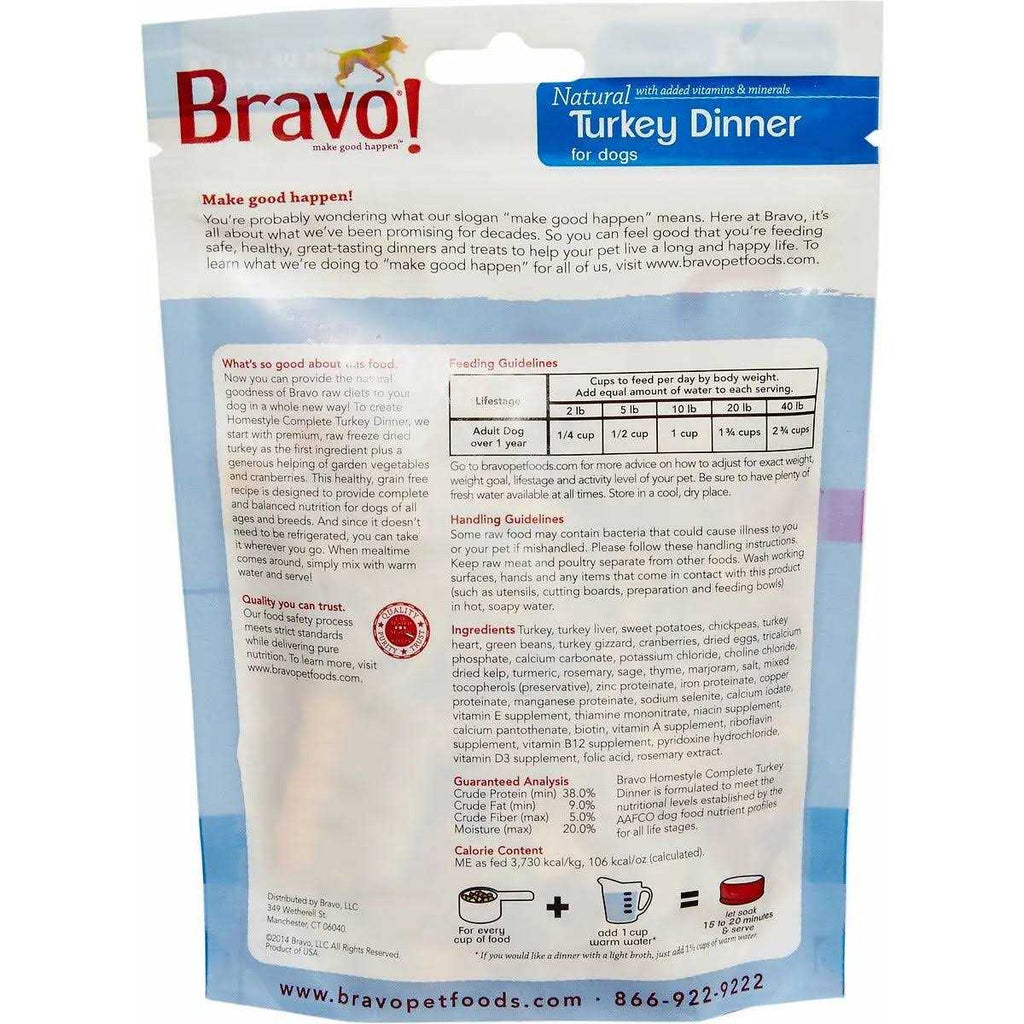 Freeze-Dried Turkey Dinner Dog Food S4176