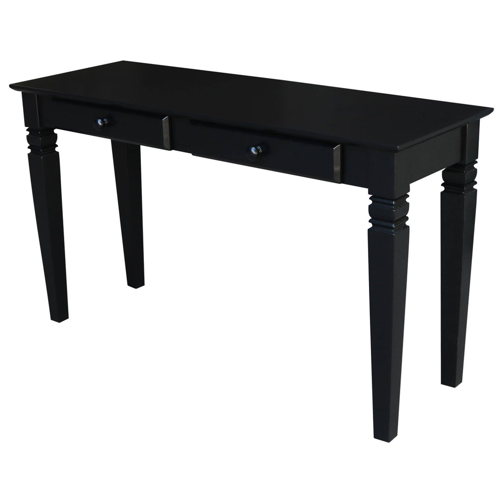 Black Console Table with 2 Drawers P455257