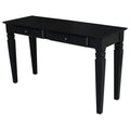 Black Console Table with 2 Drawers P455257