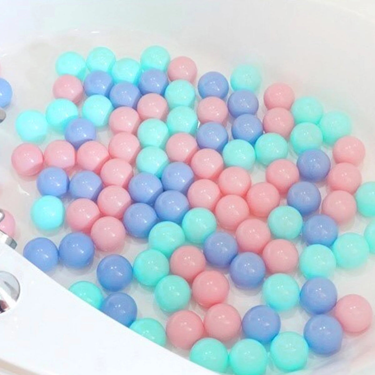 100Pcs Crush Proof Plastic Ball Pit Balls Mixed Colors B871464