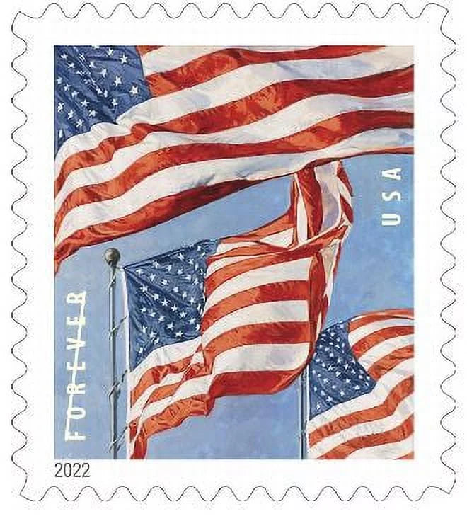 U.S Flag Roll of 100 Forever Stamps N64477