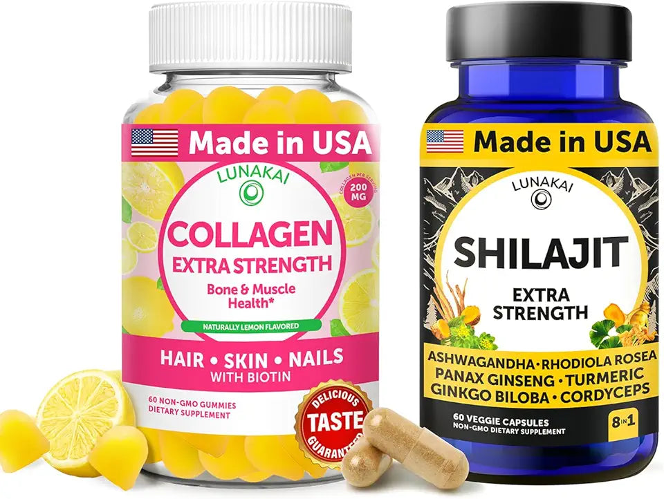 Collagen Gummies & Shilajit Capsules Bundle F18696