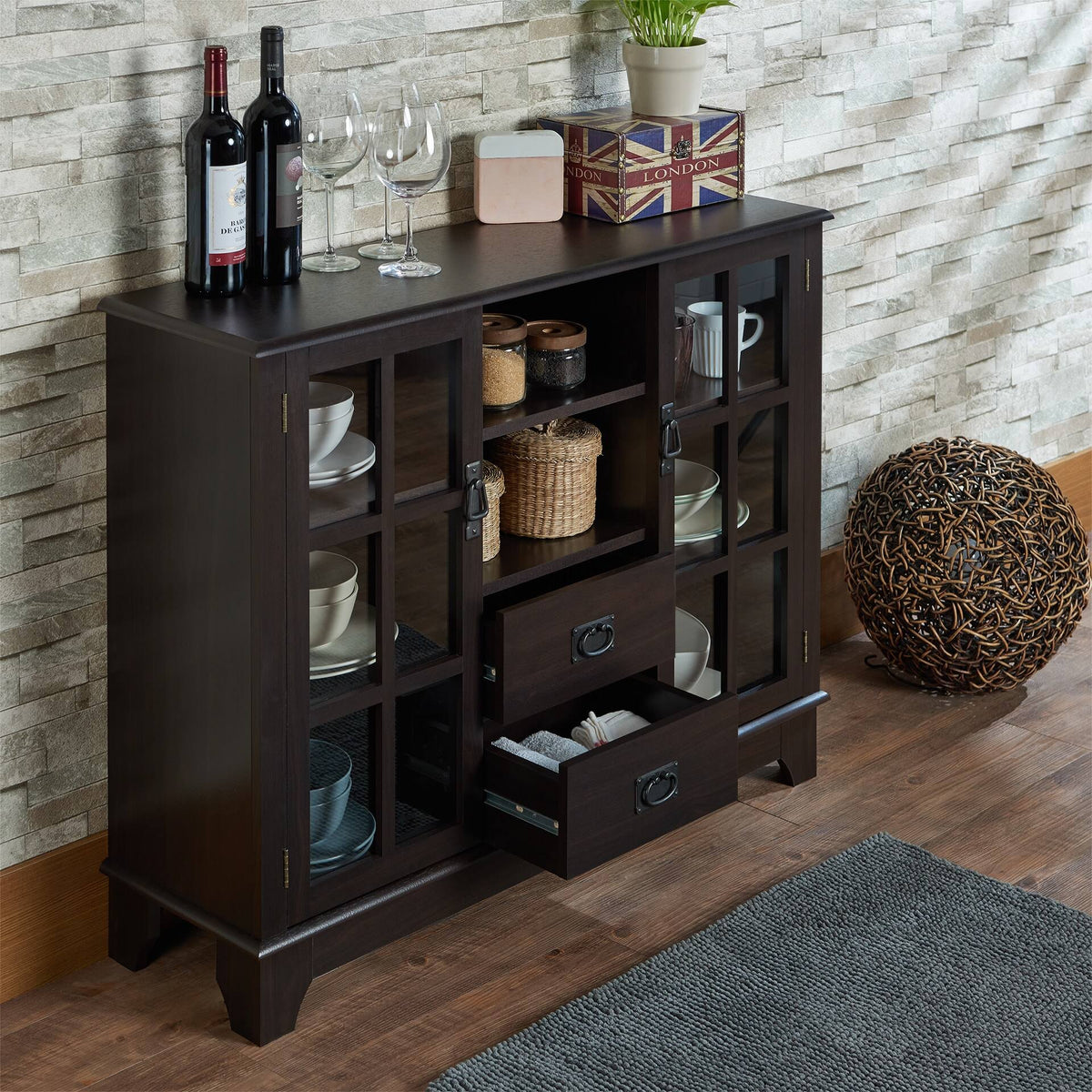 Walnut Console Table O593331
