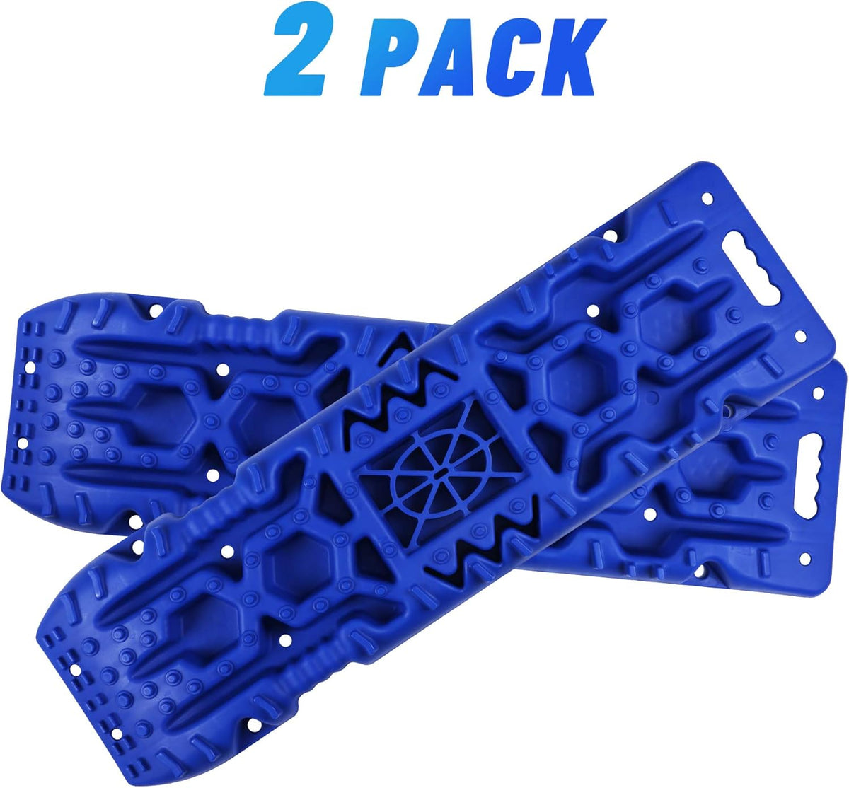 Blue 10Tons Traction Boards Set of 2, 43” x 12.5” x 2.5” C5811