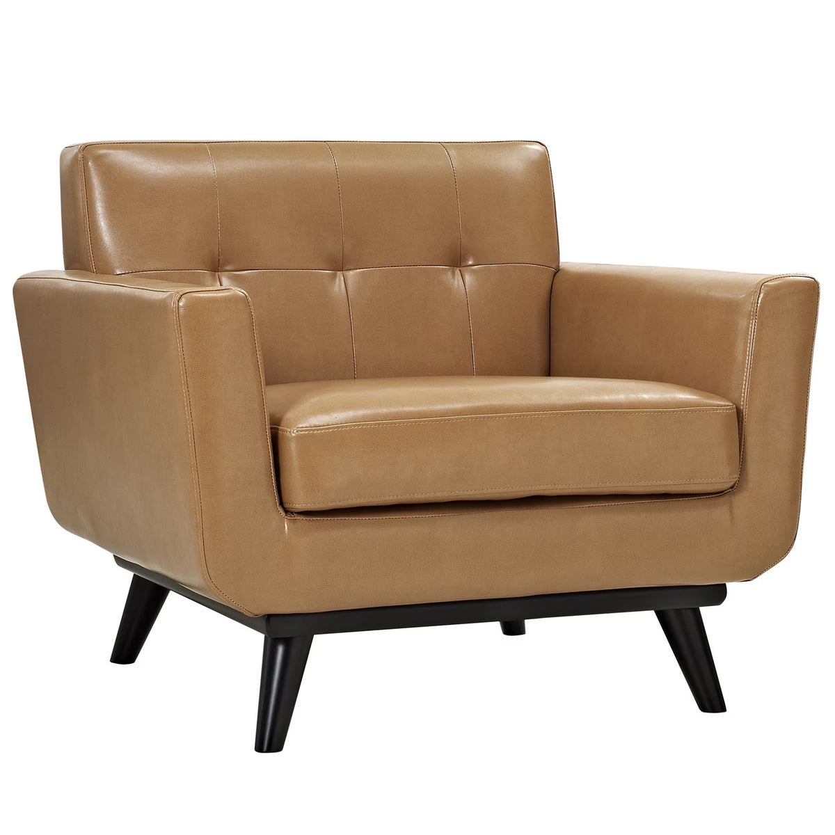 Brown Leather Armchair Q20234