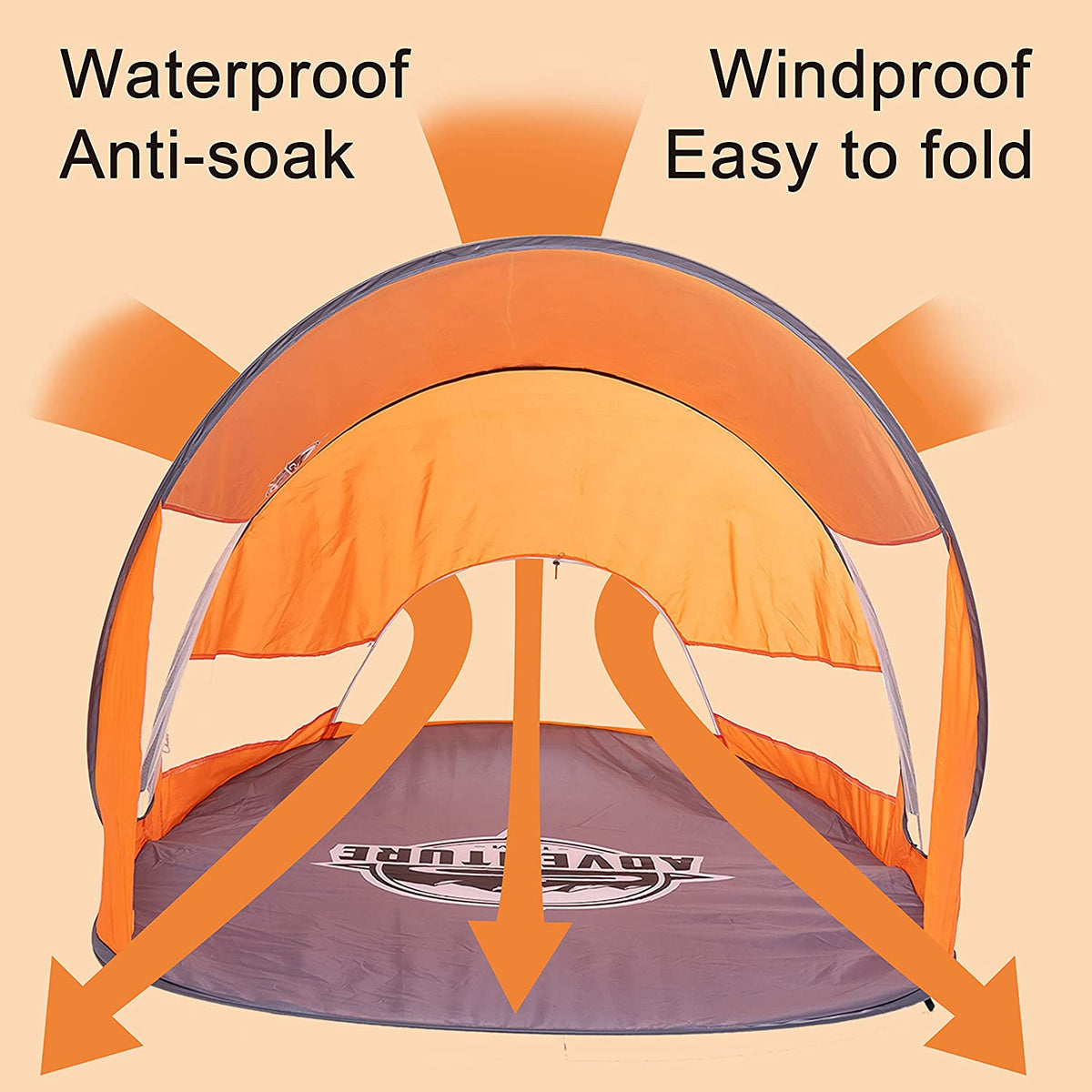 Pop Up Beach Tent with Carry Bag H7909