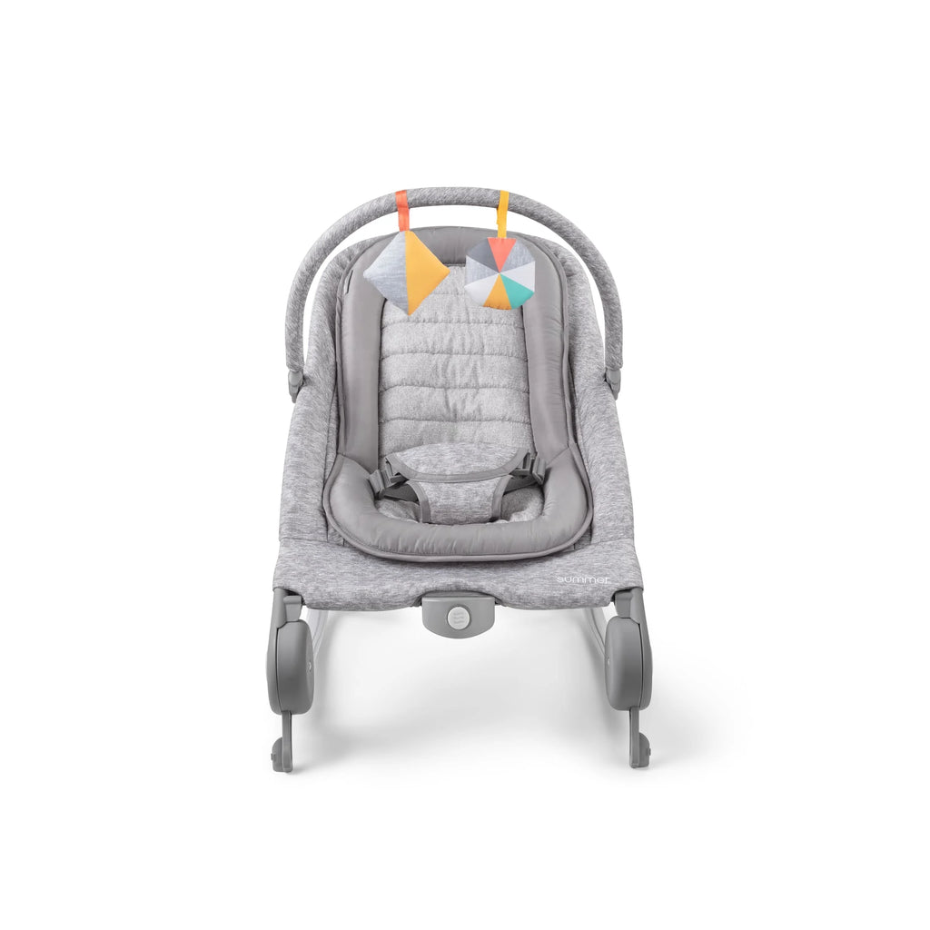 2-in-1 Baby Bouncer & Rocker, Light Gray Tweed K819