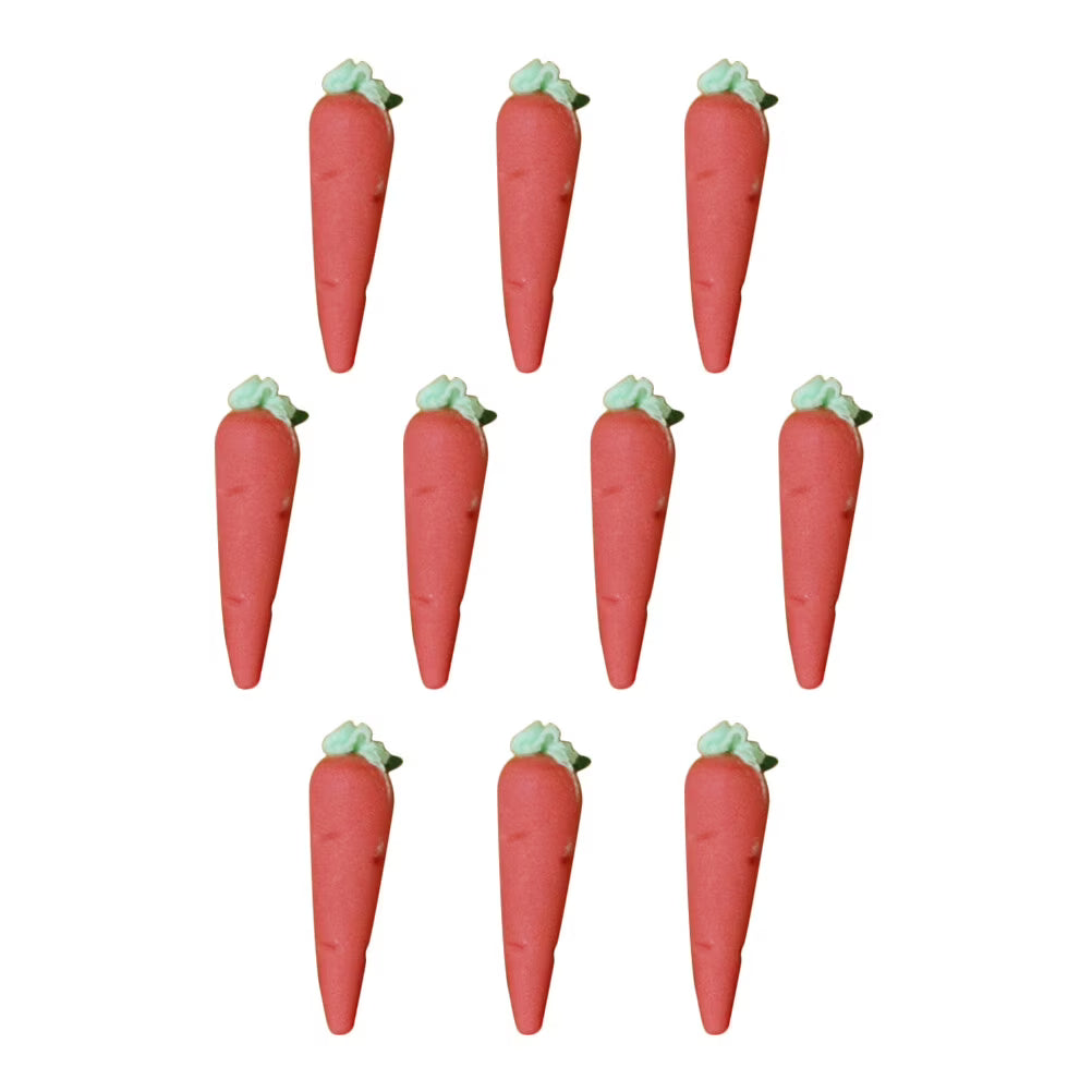 10 Pcs Toy Rabbit Food Props Fake Carrot Dollhouse Decor Y482