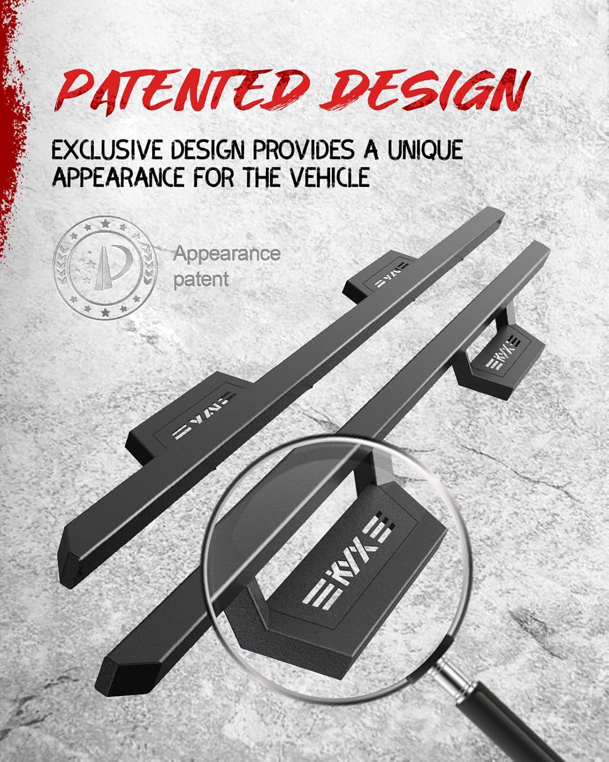 5 Inches Side Steps Nerf Bars Running Boards for Crew Cab N69744