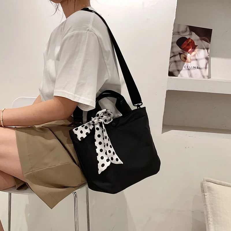 Silk Scarf Shoulder Bag J3591