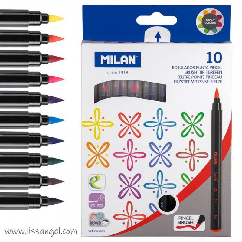 Brush Tip Fibrepens - Pack 10 Units F7164