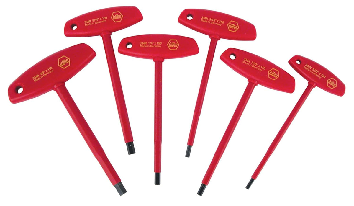T-Handle Hex Driver Set, Inch, 1000 Volt, 6 Piece S357530