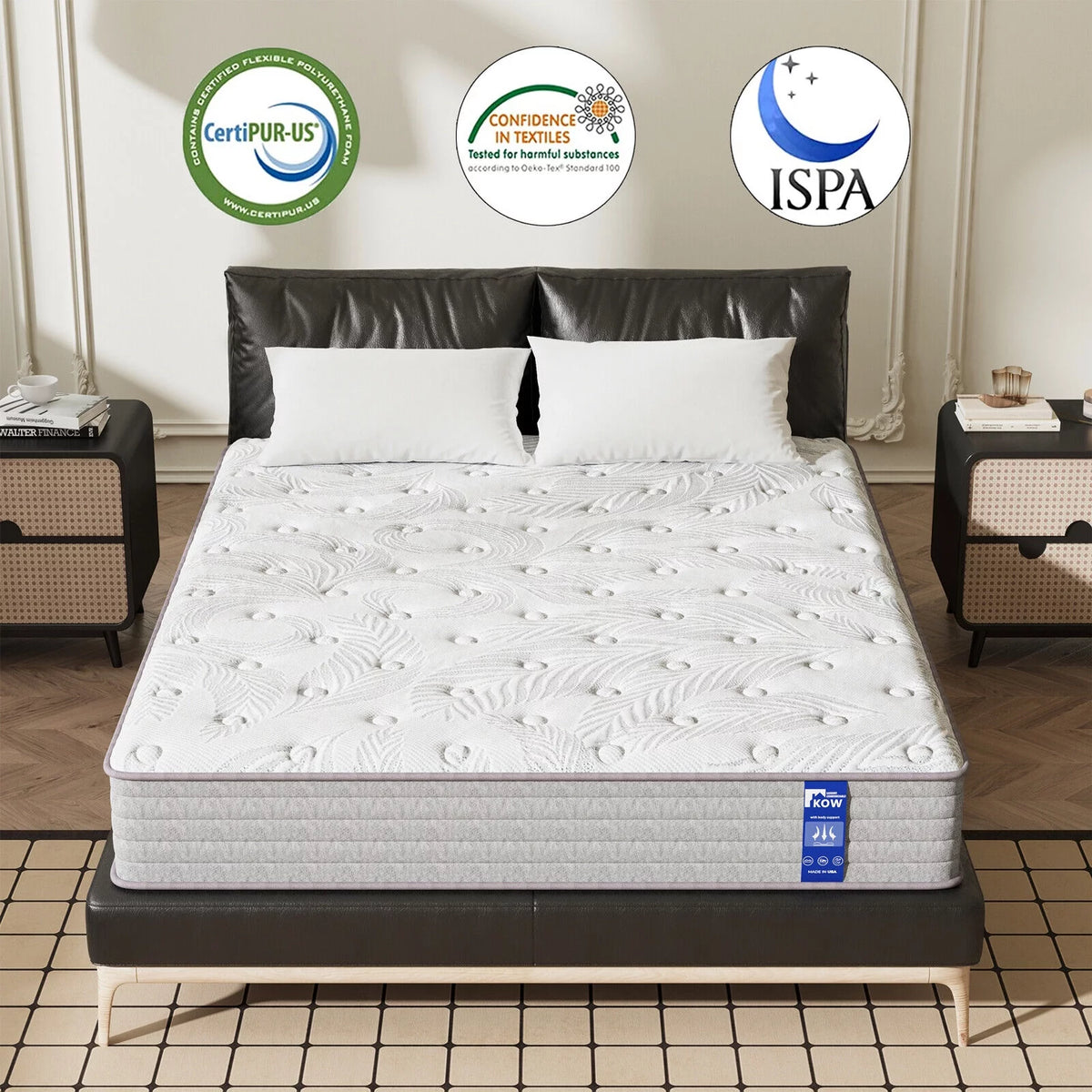 12 inch Hybrid Twin XL Medium Firm Mattress O931