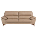 Tan Italian Leather Sofa J2122