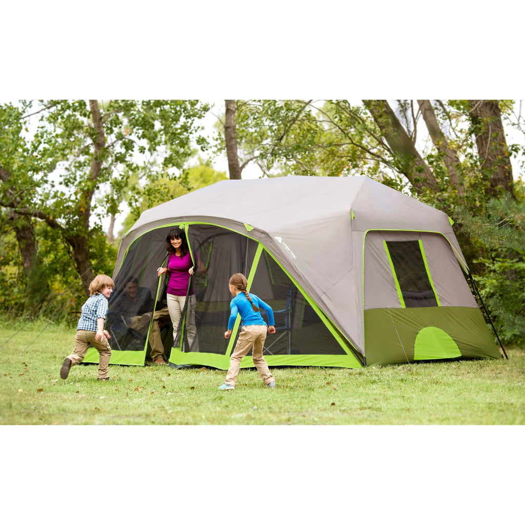 14' x 13.5' 9 Person 2 Room Instant Cabin Tent with Screen Room A6086
