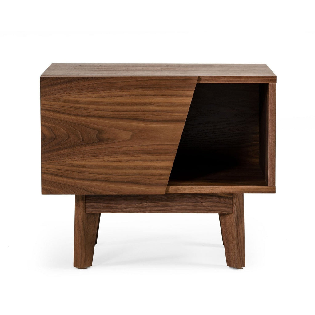 Walnut 1 Drawer Nightstand H4229