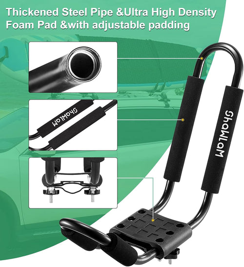 2 Pairs Universal HD Kayak Roof Rack for 2 Kayaks K382
