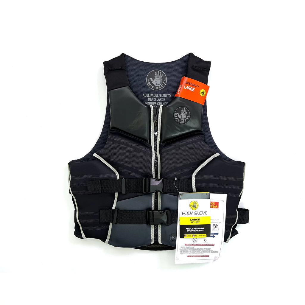 Black Evoprene Life Jacket Vest L168