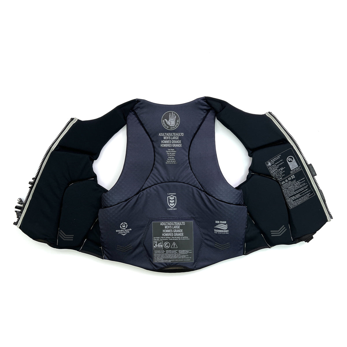Black Evoprene Life Jacket Vest L168