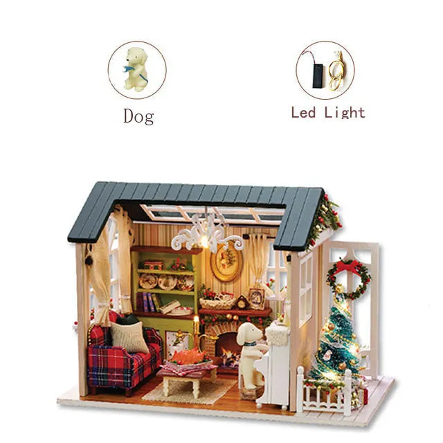 Doll House DIY Miniature Dollhouse Toy Furnitures U883
