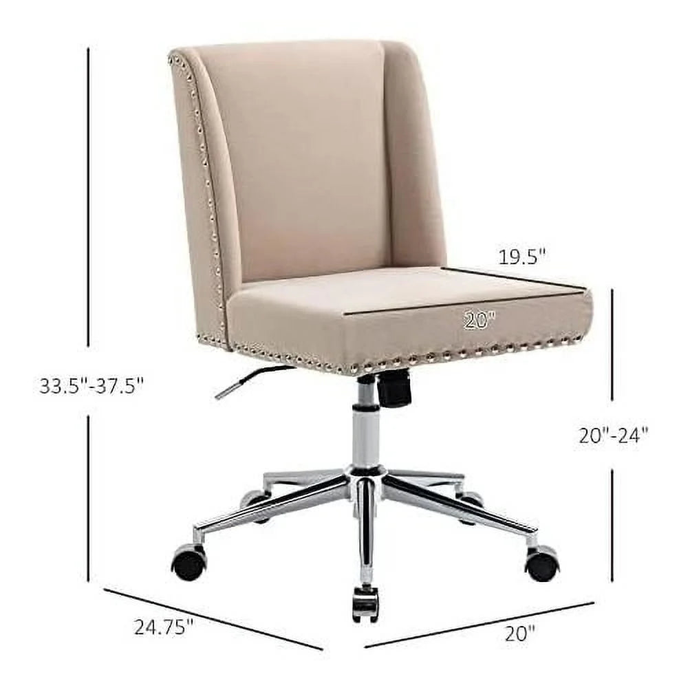 Beige Task Chair with Tilt and Adjustable Height O374554