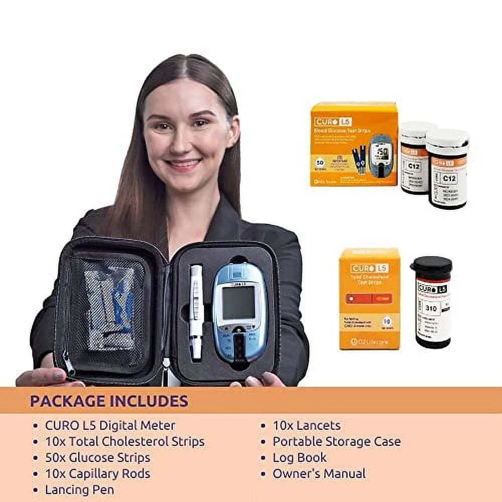 Digital Cholesterol Test Kit with 10 Strips F236342
