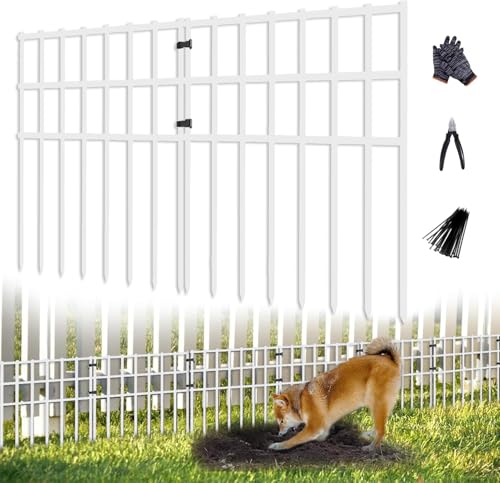 25 Pack 17in No Dig Rustproof Metal Garden Fence H190702