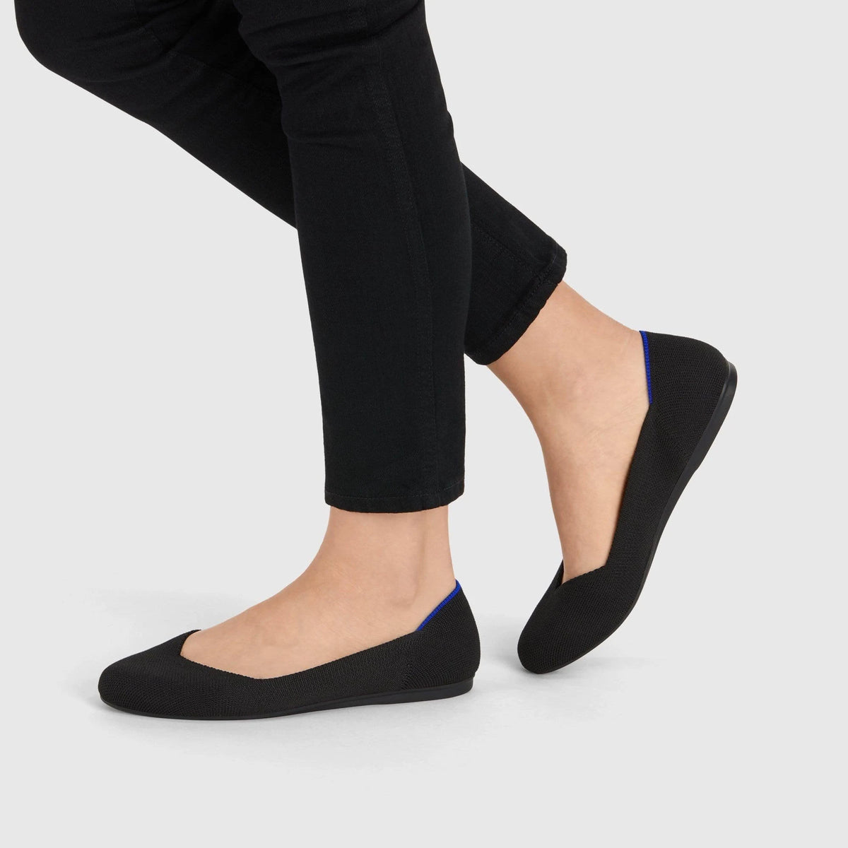 Black Flat Shoes T1213