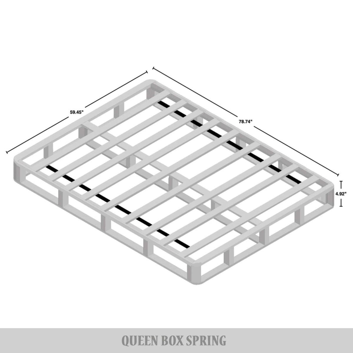 Queen Size Wooden Box Spring Y919312