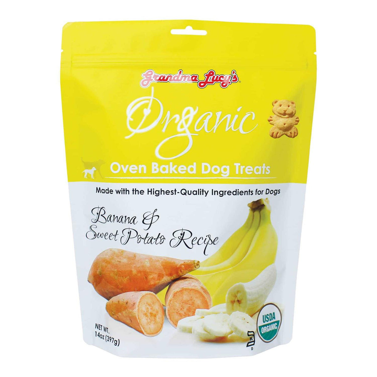 Organic Banana & Sweet Potato Oven Baked Dog Treats L6659