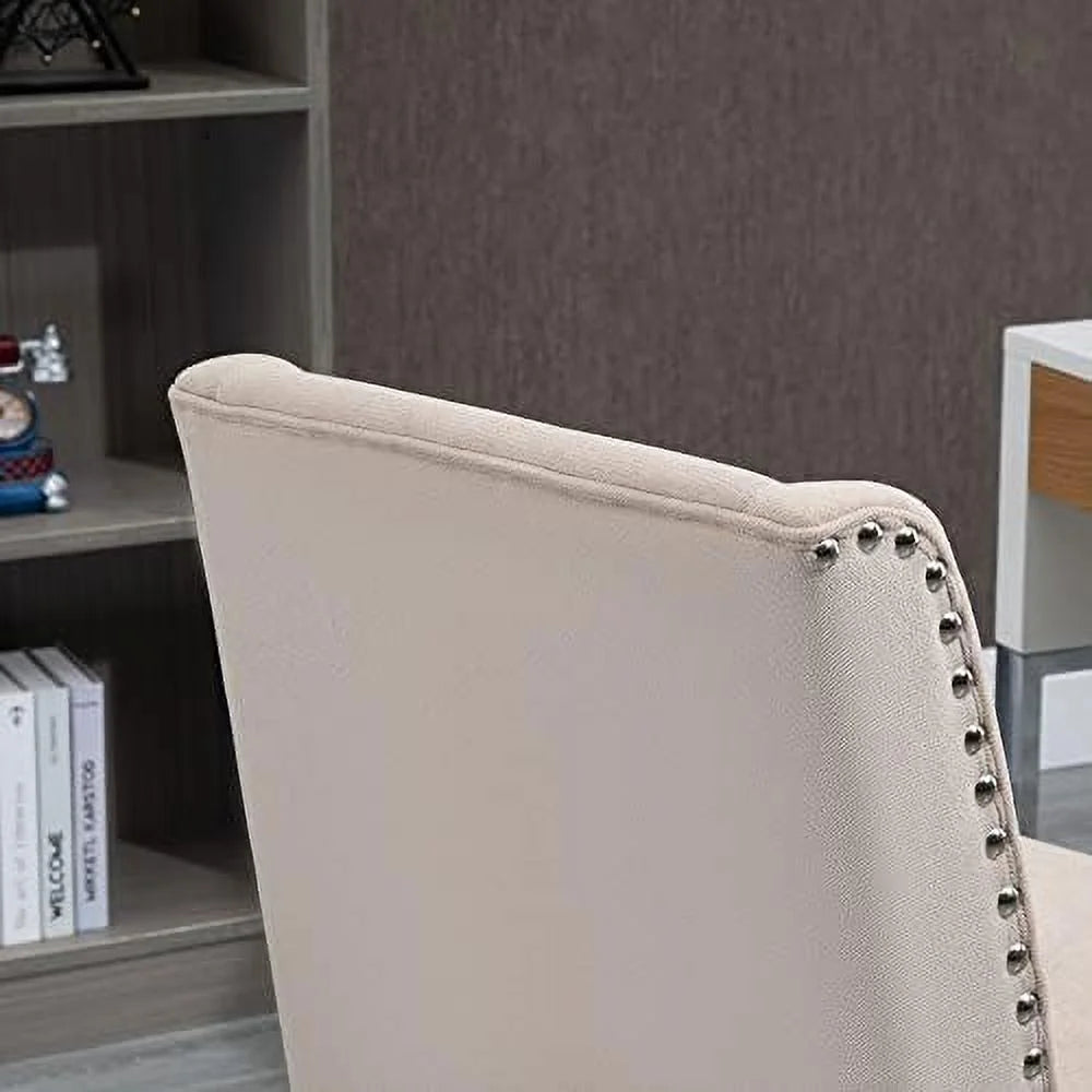 Beige Task Chair with Tilt and Adjustable Height O374554