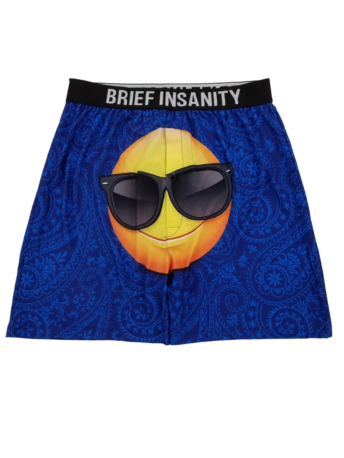 Blue Paisley Boxer Shorts M541