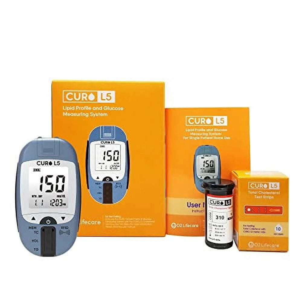 Digital Cholesterol Test Kit with 10 Strips F236342