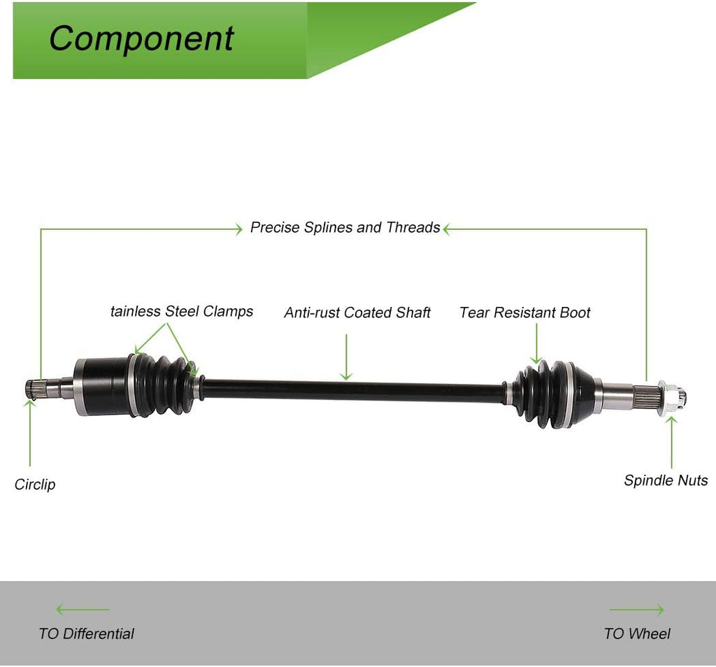 CV Axle Drive Shaft Assembly Front Left P105