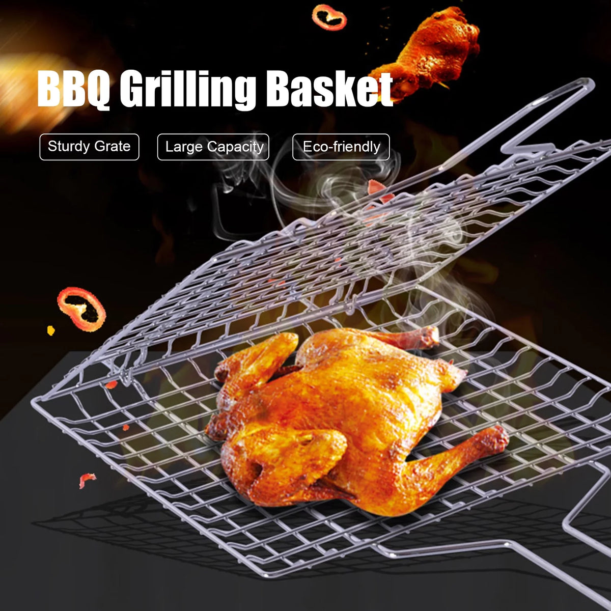 Non-Stick Heavy Duty Grill Basket L282