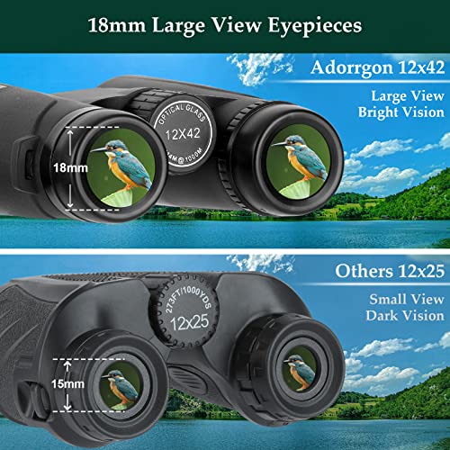 12x42 HD Binoculars with Phone Adapter and Tripod K5132