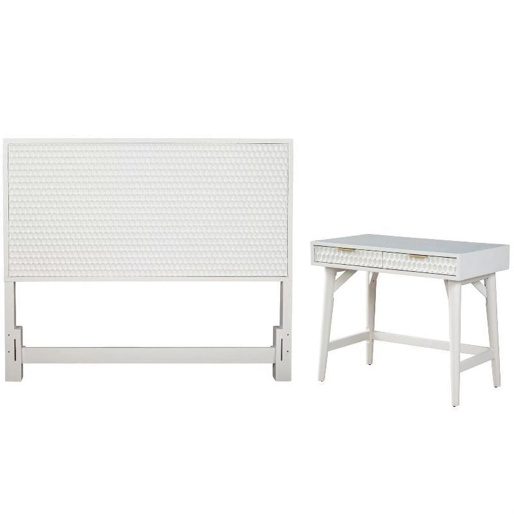 2-Piece Set with California King Headboard & Mini Wood Desk I8977