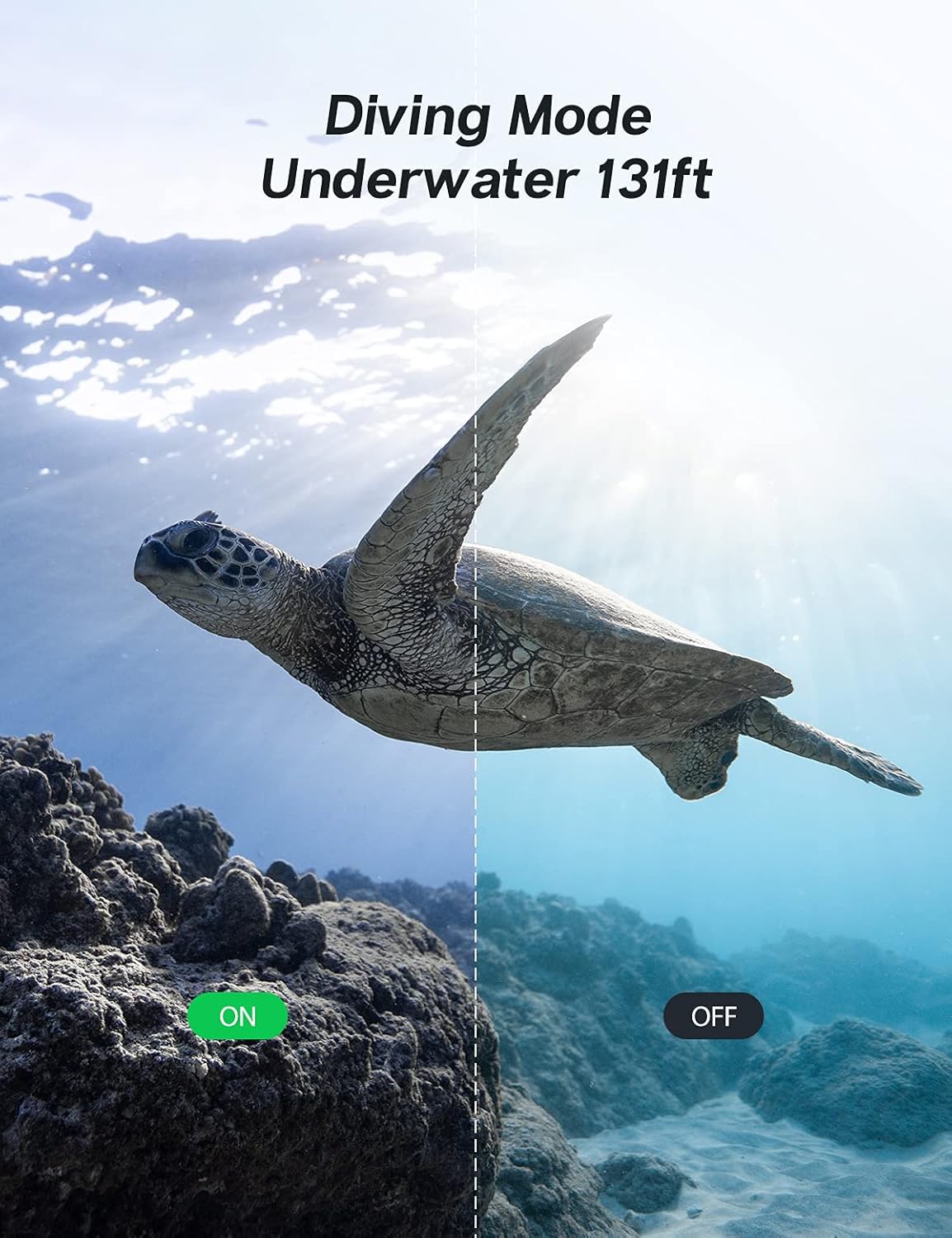 4K/60FPS Waterproof Action Camera with Touch Screen WiFi and 2X1350mAh Batteries X868739