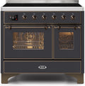 40 Induction Range with Electric Oven in Matte Graphite W68079