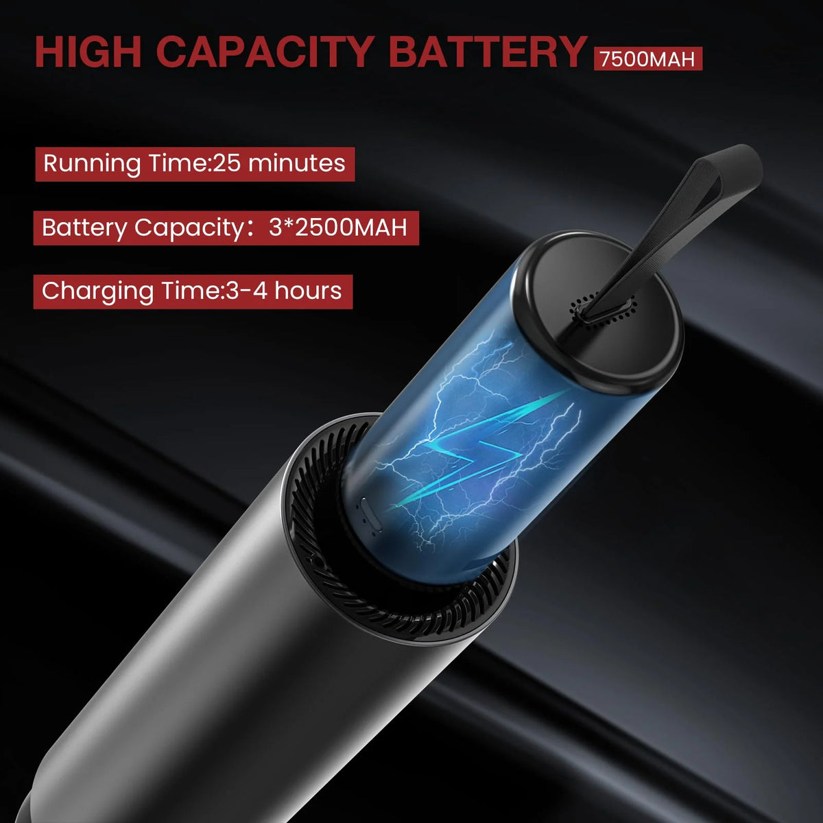 Portable Handheld Car Vacuum with Detachable Power Bank P666536
