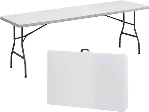 4ft White Plastic Folding Table J56351