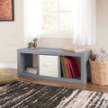 White 4-Cube Bookshelf Storage Cabinet J3094